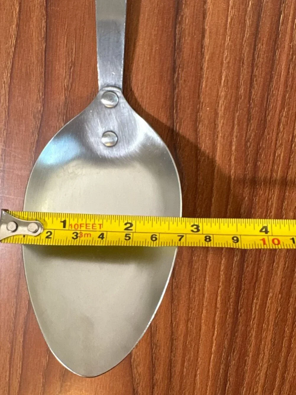 Vintage EKCO Stainless Floral Serving Spoon